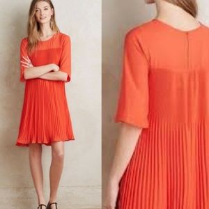 New Anthropologie Maeve Edie Pleated Dress